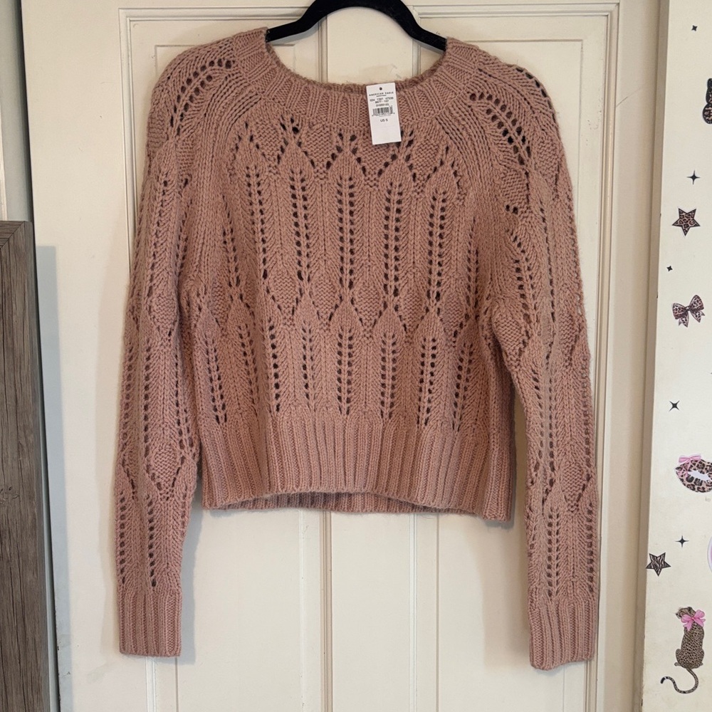 American Eagle Outfitters Mauve Knit Sweater